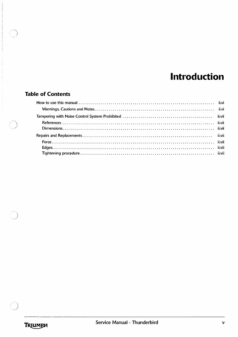 2009-2015 Triumph Thunderbird Service & Repair Manual preview img 5