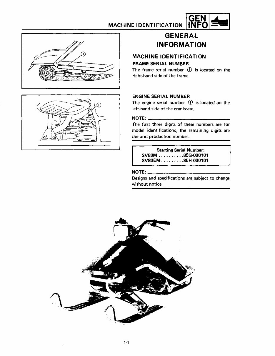 1990 Yamaha SNOSCOOT Service & Repair Manual preview img 6