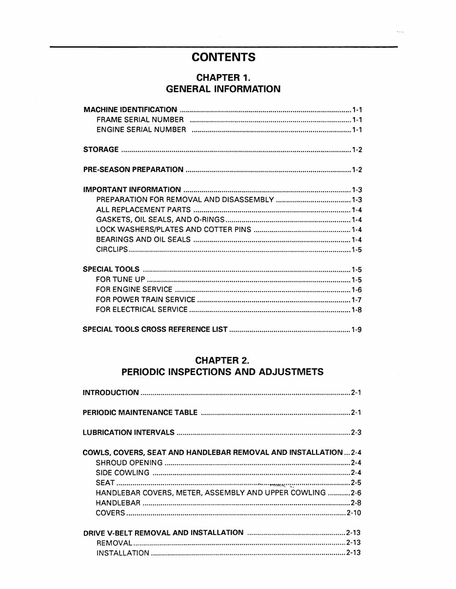 1990-1998 Yamaha Phazer Snowmobiles (PZ480P/PZ480EP) OEM Service & Repair Manual preview img 5