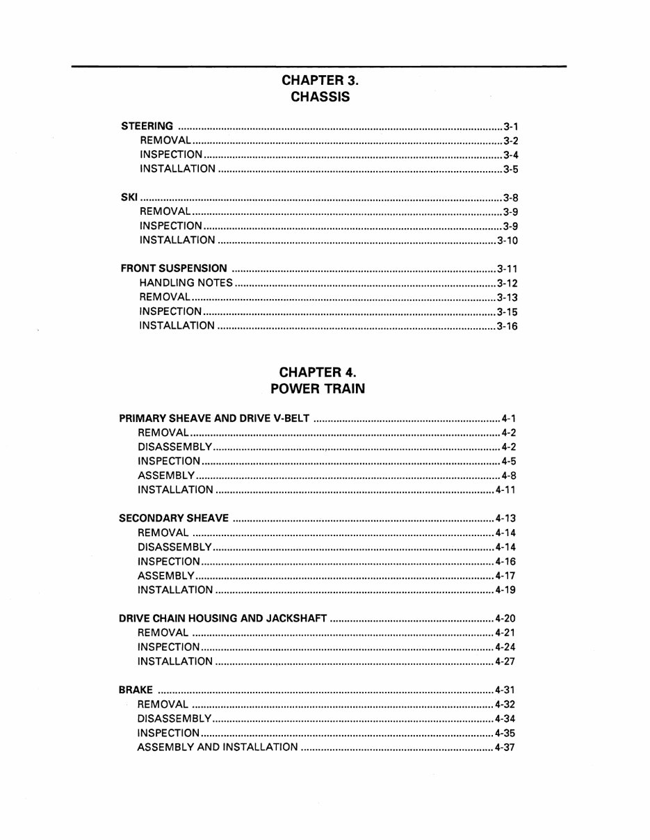 1990-1998 Yamaha Phazer Snowmobiles (PZ480P/PZ480EP) OEM Service & Repair Manual preview img 7