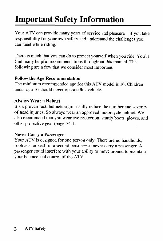 Honda TRX650FA Rincon Workshop Repair Manual preview img 10