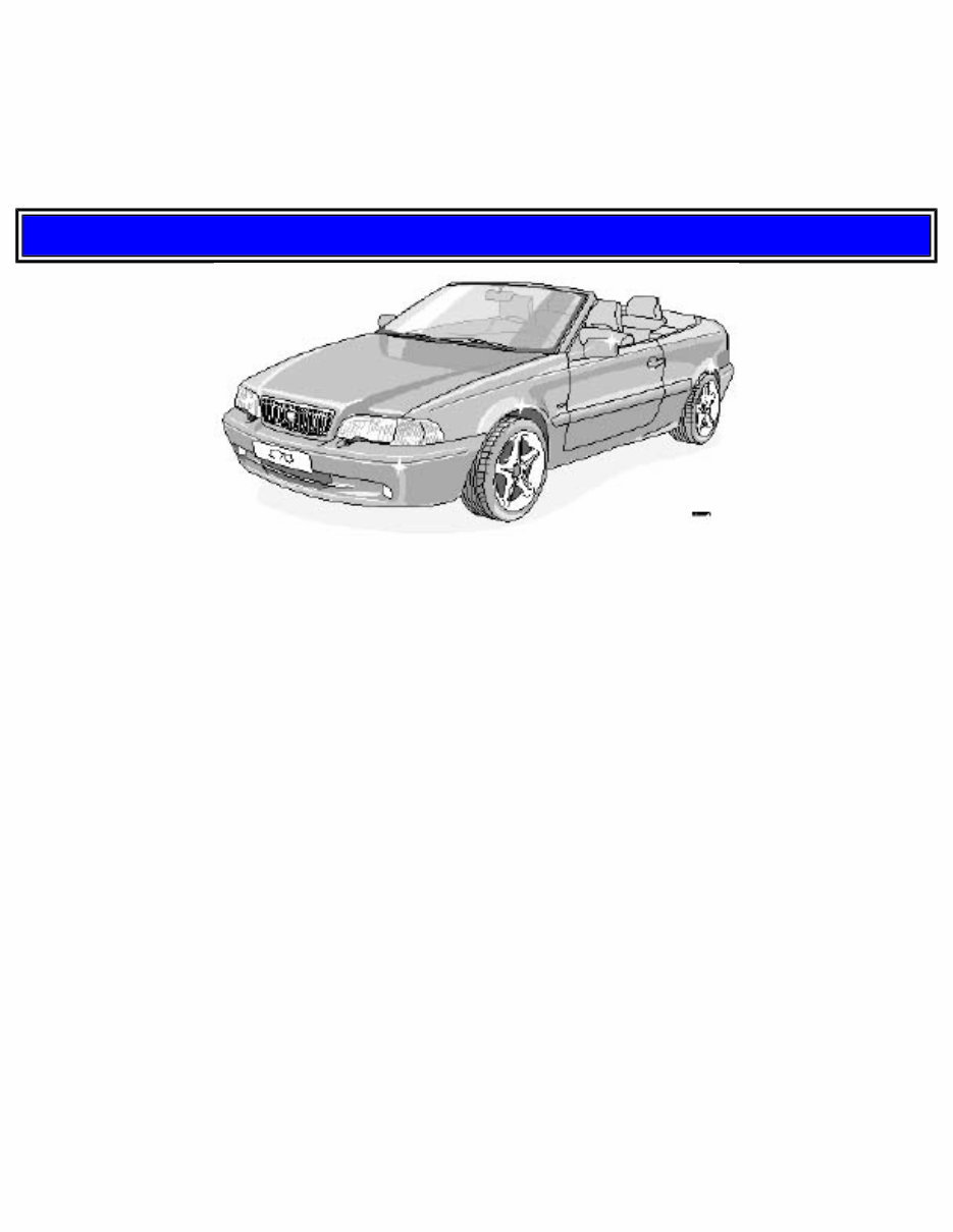 2000 Volvo C70 Convertible Owners Manual preview img 1