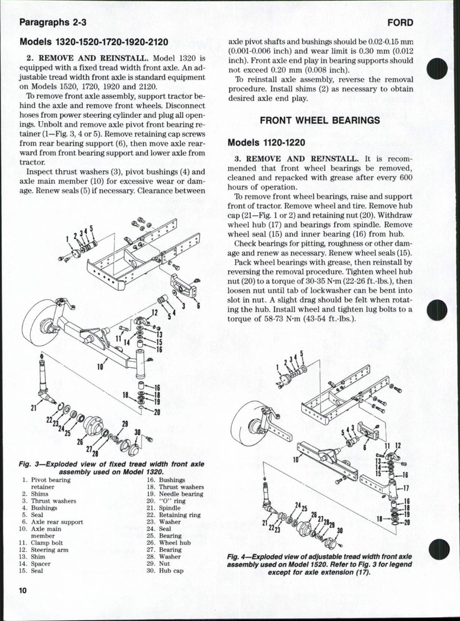 Ford 1220 Tractor Workshop Service Manual for Repair preview img 9