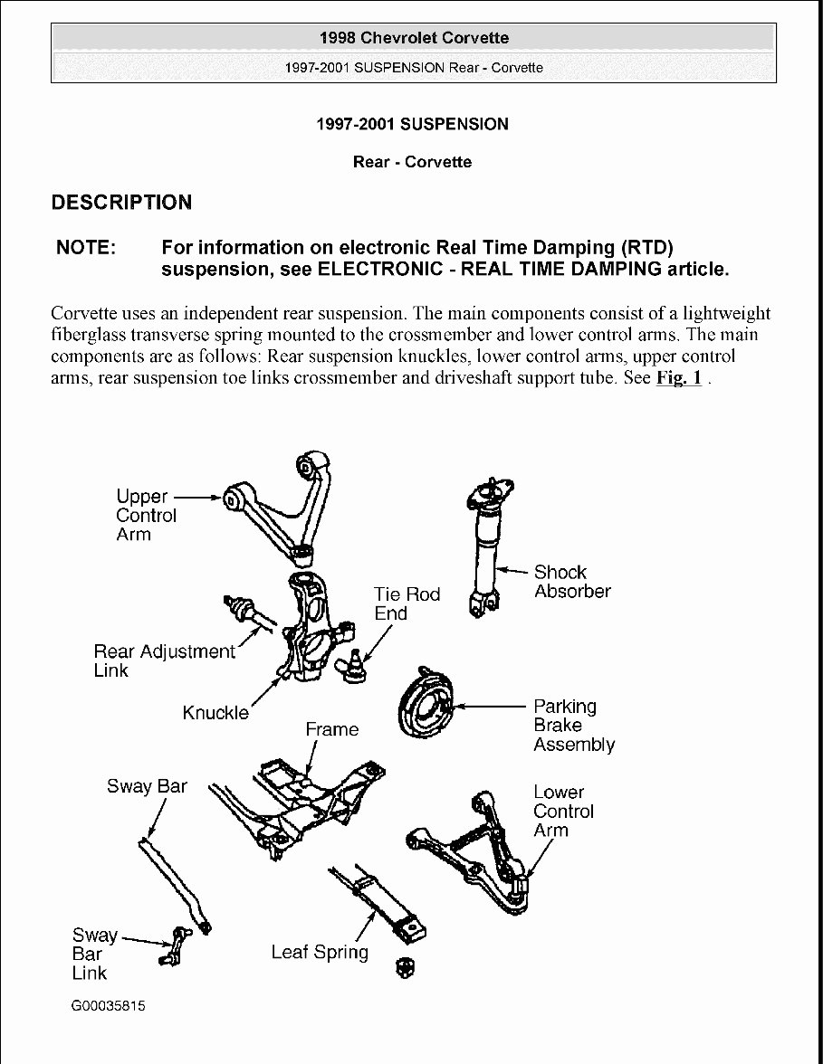 2003 Chevrolet Corvette Service & Repair Manual preview img 1