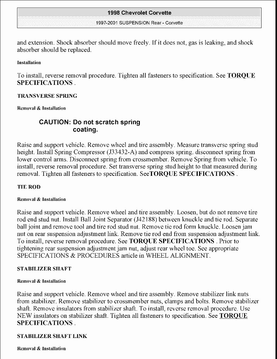 2003 Chevrolet Corvette Service & Repair Manual preview img 7