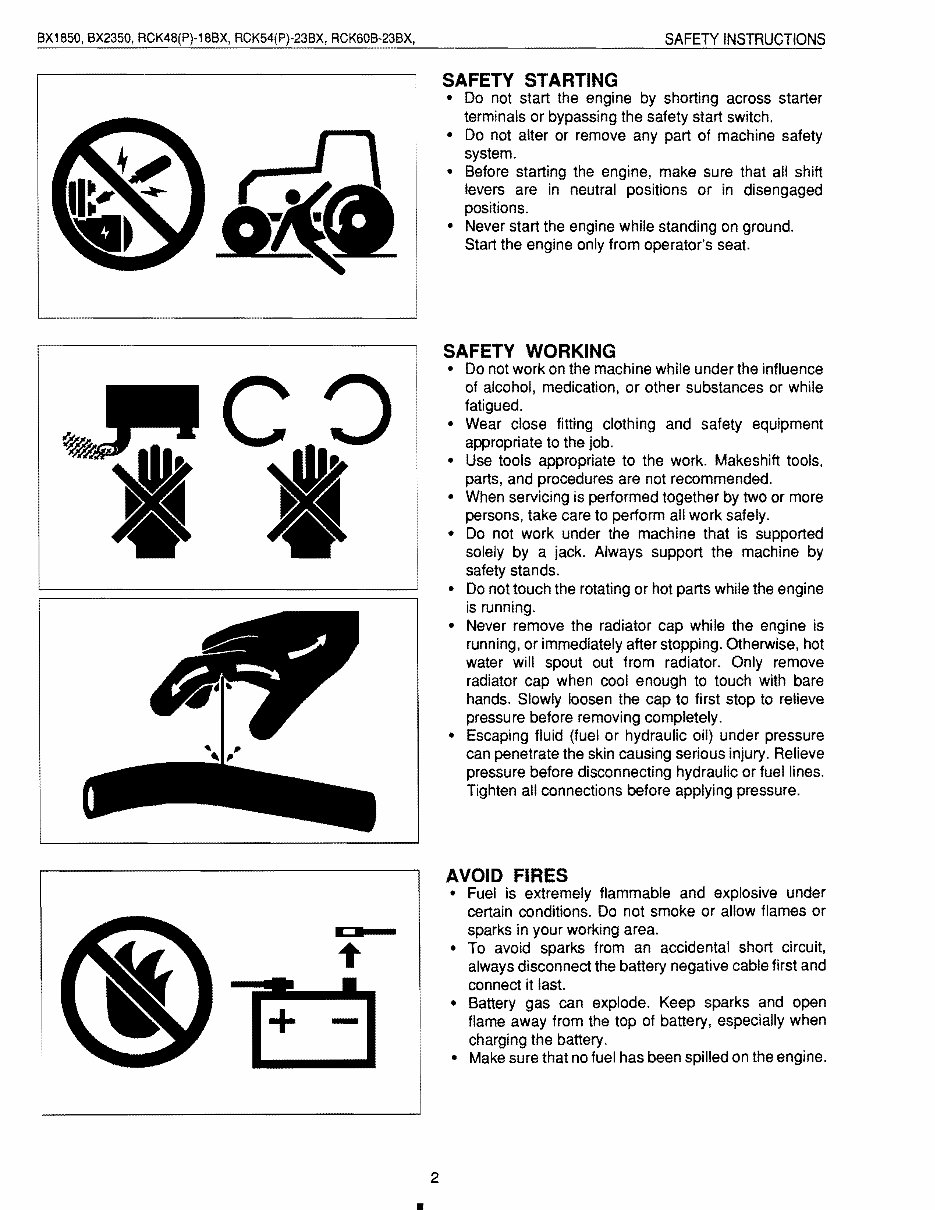 Kubota BX2350 BX2350D Tractor Mower Front Loader Full Service & Repair Manual preview img 2