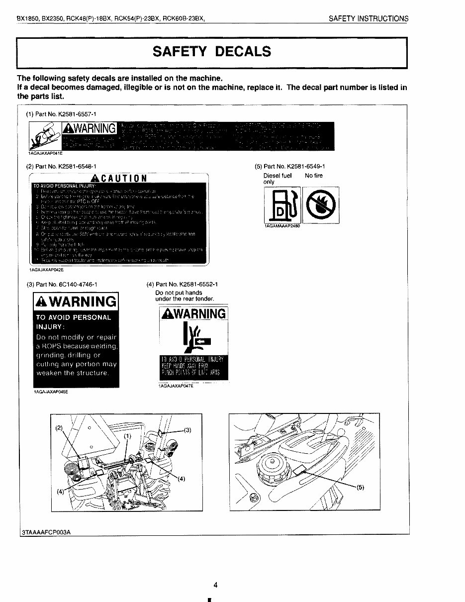Kubota BX2350 BX2350D Tractor Mower Front Loader Full Service & Repair Manual preview img 4