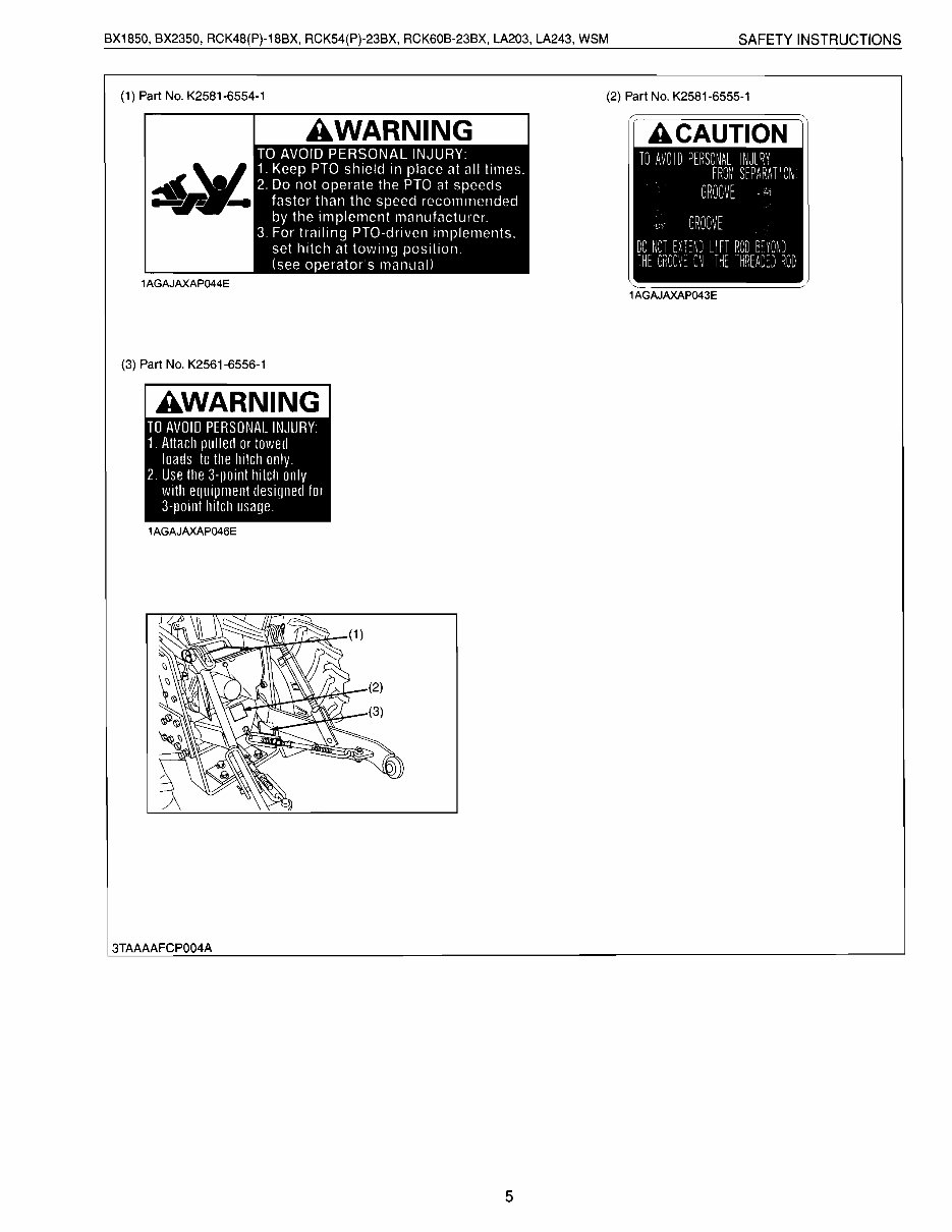 Kubota BX2350 BX2350D Tractor Mower Front Loader Full Service & Repair Manual preview img 5