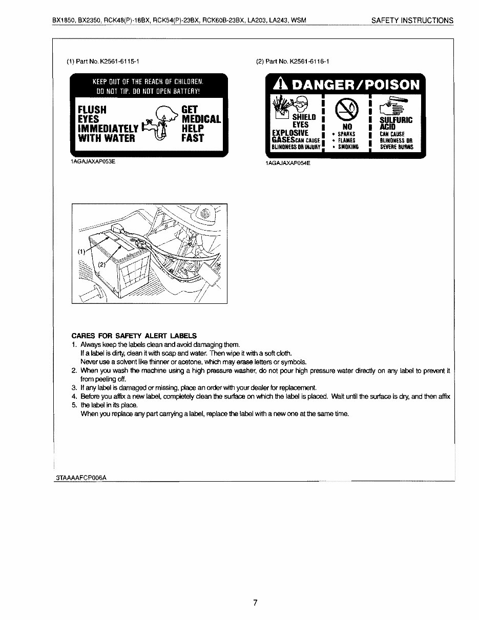 Kubota BX2350 BX2350D Tractor Mower Front Loader Full Service & Repair Manual preview img 7