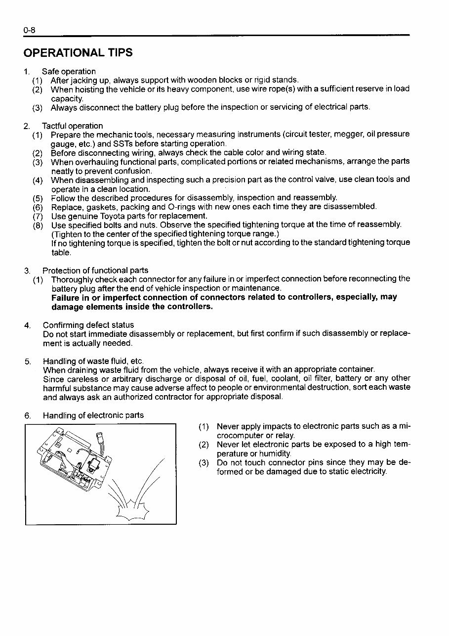 Toyota 7FB Series Electric Forklift Service & Repair Manual preview img 10
