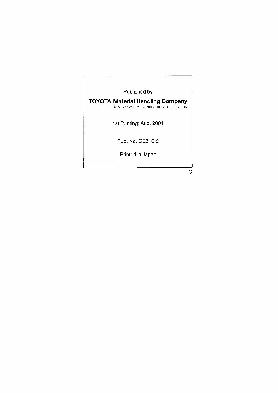 Toyota 7FB Series Electric Forklift Service & Repair Manual preview img 2