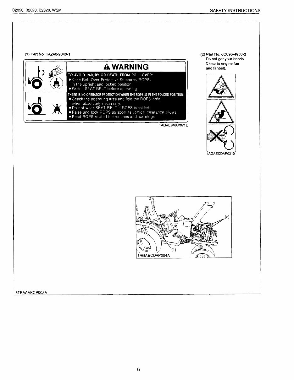 Kubota B2920 Tractor Workshop Service Manual for Repair preview img 6