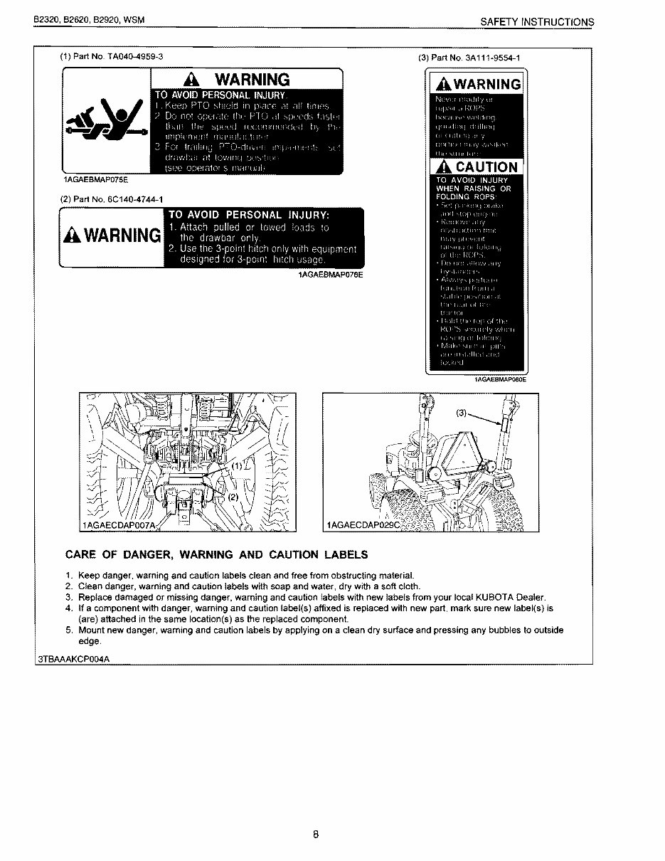 Kubota B2920 Tractor Workshop Service Manual for Repair preview img 8