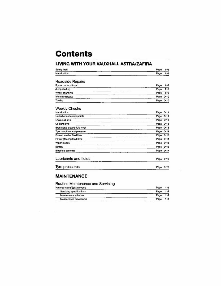 1998-2004 Opel Astra Petrol Service & Repair Manual preview img 2