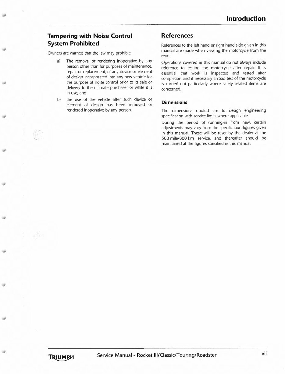 2013-2016 Triumph Rocket 3 (Classic/Touring/Roadster) OEM Service & Repair Manual preview img 7
