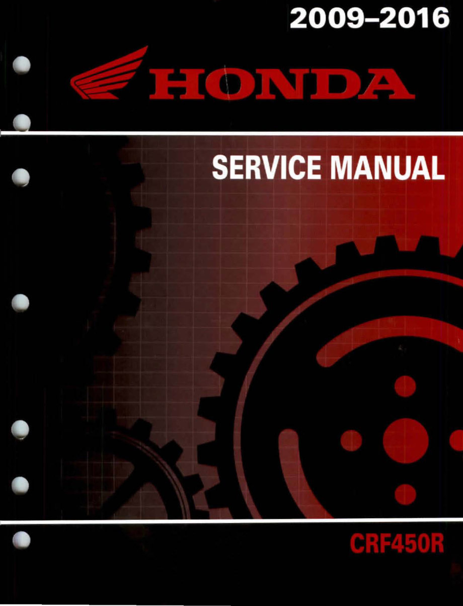 2009-2015 Honda CRF450R Service & Repair Manual preview img 1