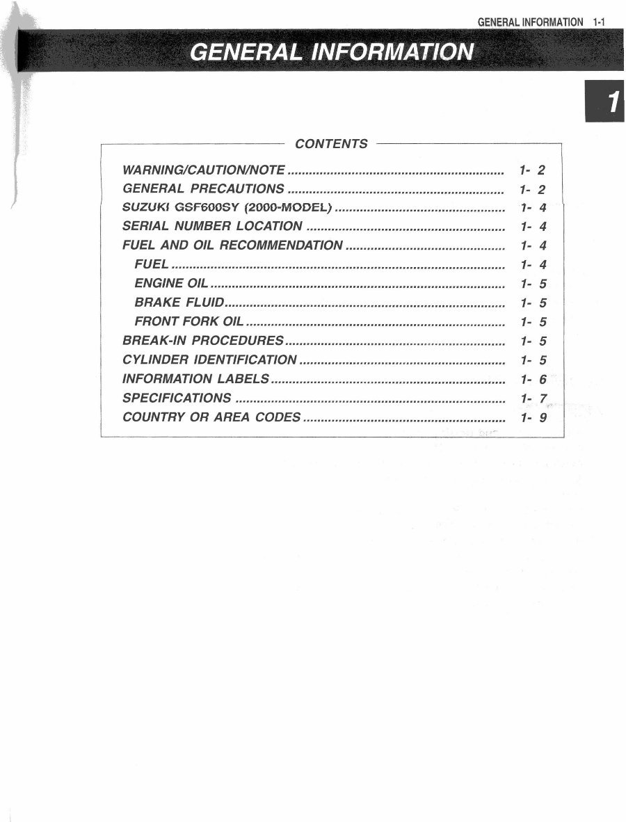 2000-2004 Suzuki GSF600 Bandit 600 Service & Repair Manual preview img 4
