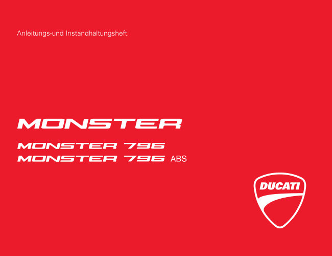 2010-2013 Ducati Monster 796 / 796 ABS Service & Repair Manual preview img 1