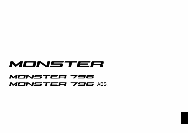 2010-2013 Ducati Monster 796 / 796 ABS Service & Repair Manual preview img 2