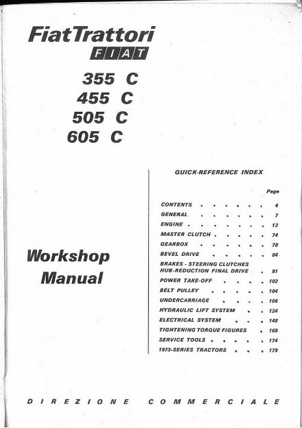 Fiat 605C Crawler Tractor Workshop Service Repair Manual preview img 2