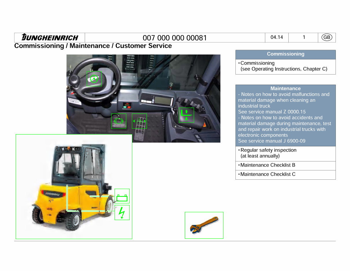 Jungheinrich Electric Lift Truck EFG 535K(KS), EFG 540 (K,S,KS), EFG 545(K,S,KS), EFG 550(S), EFG S40(S), EFG S50(S) Workshop Se preview img 7