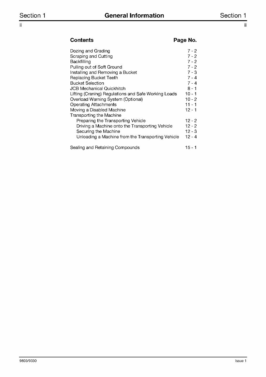 JCB Midi Excavator 8080 + Engine Workshop Repair Manual preview img 5