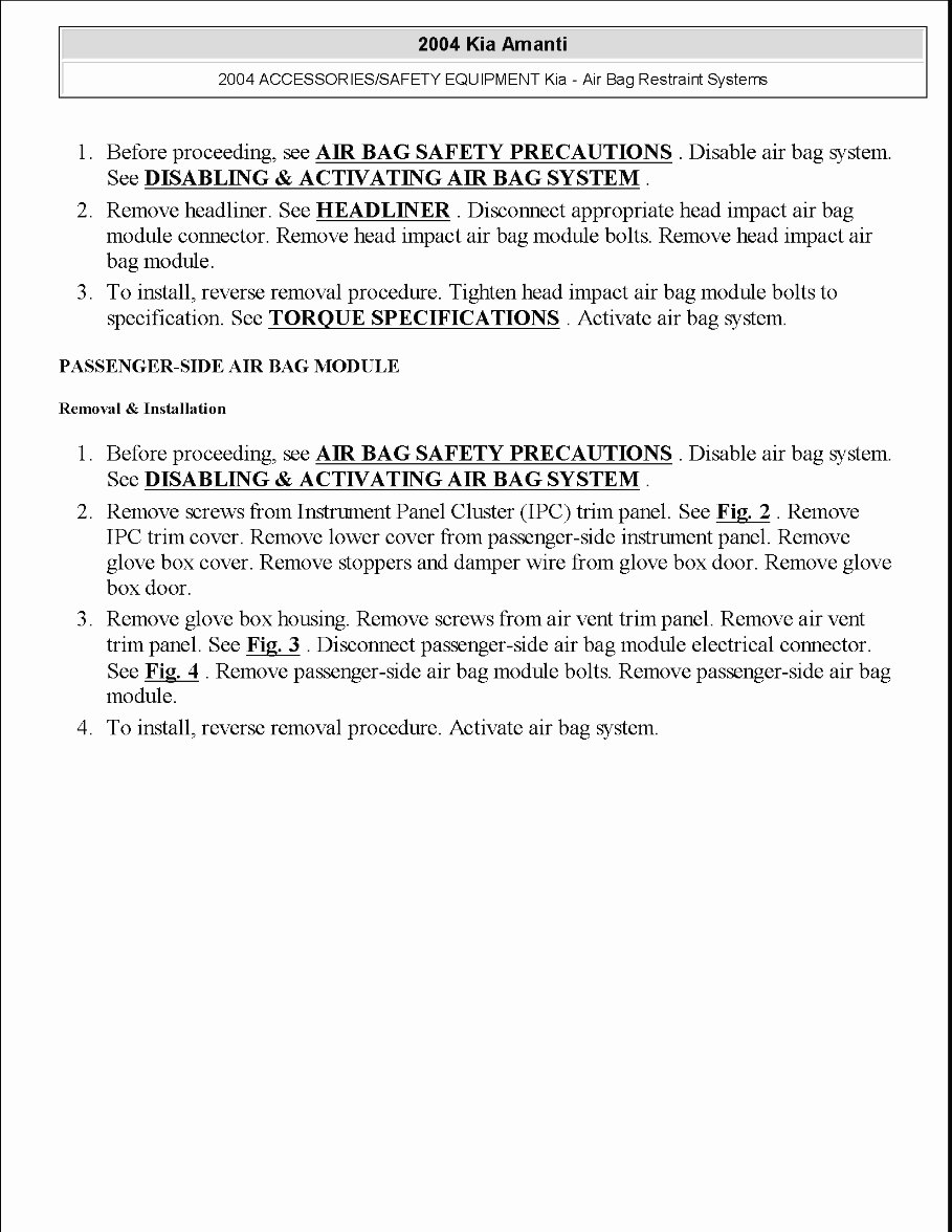 2004 KIA Amanti Service Repair Manual preview img 6