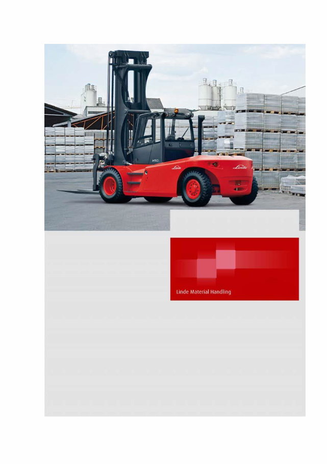 Linde Forklift Truck Type 359: H100, H120, H140, H160, H180 Operating Instructions (User Manual) preview img 1