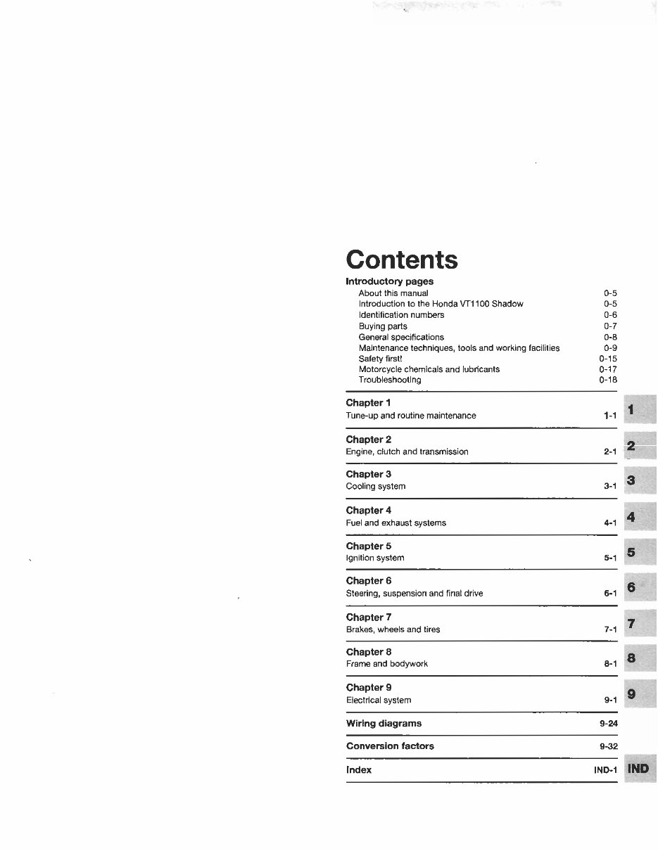 1985-1998 Honda Shadow VT1100 Service & Repair Manual preview img 4