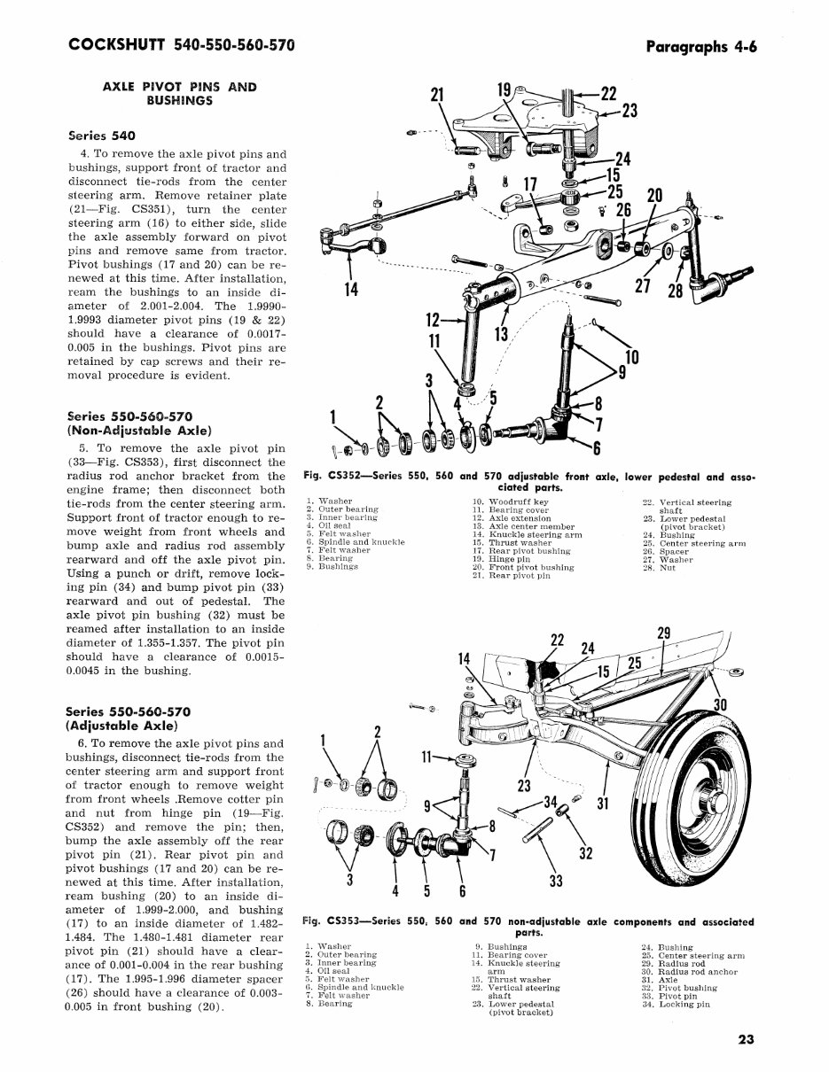 Cockshutt 540 Tractor Workshop Service Manual Repair preview img 6