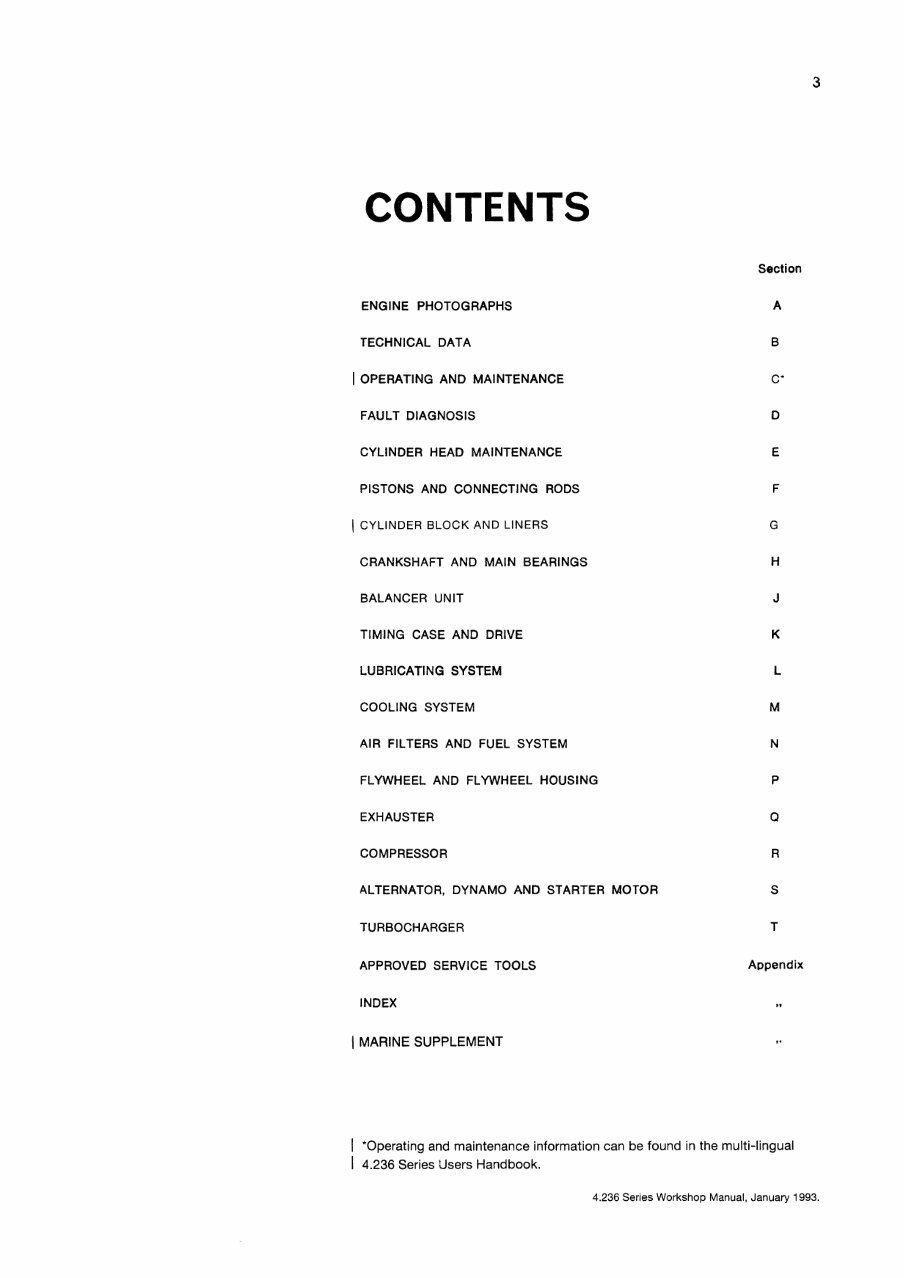 1993-1999 Perkins 4.2482, 4.248, T4.236 Diesel Engine Service & Repair Manual preview img 3
