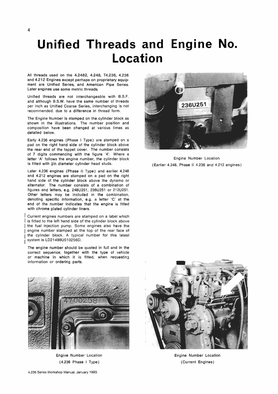 1993-1999 Perkins 4.2482, 4.248, T4.236 Diesel Engine Service & Repair Manual preview img 4