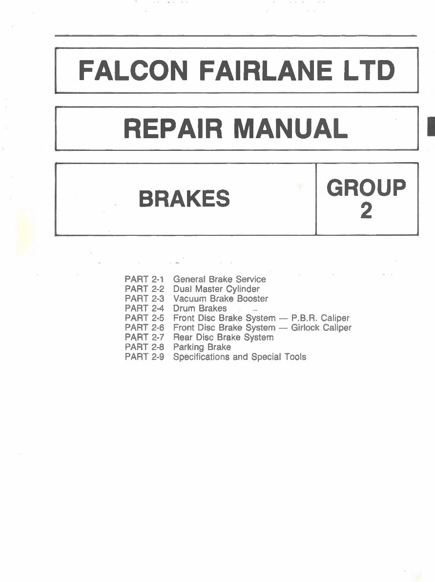1984-1988 Ford Falcon XF Service & Repair Manual preview img 10