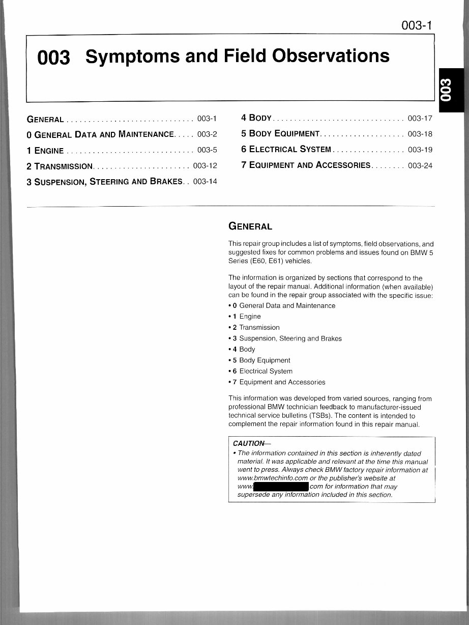 2003-2010 BMW 5 Series E60 E61 Service & Repair Manual preview img 6