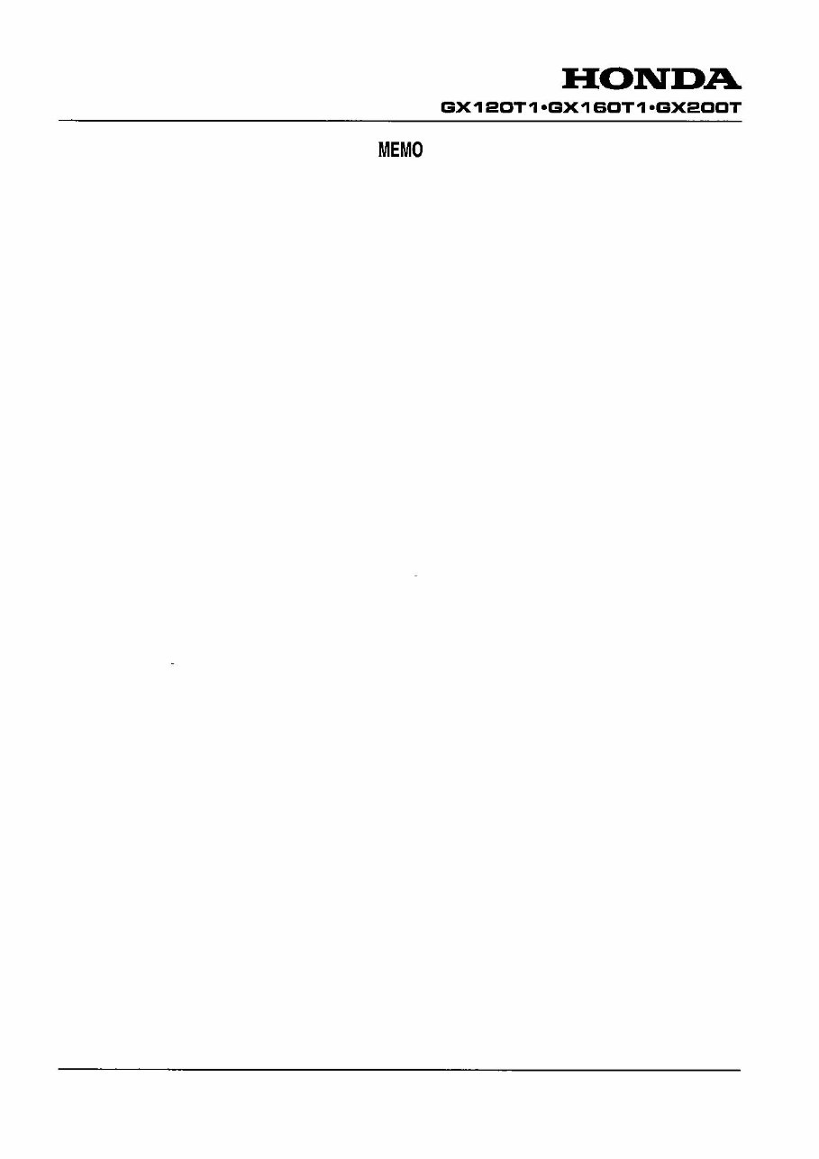 Honda GX120 T1, GX160 T1, GX200 T Engine Workshop Service Repair Manual preview img 8