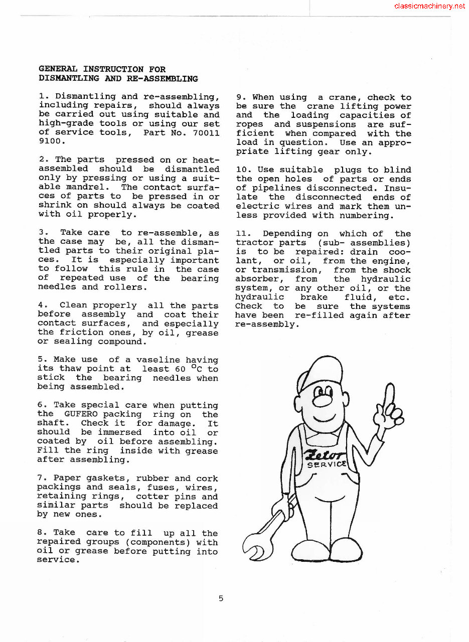 Zetor 3320 Tractor Repair Service Manual preview img 4