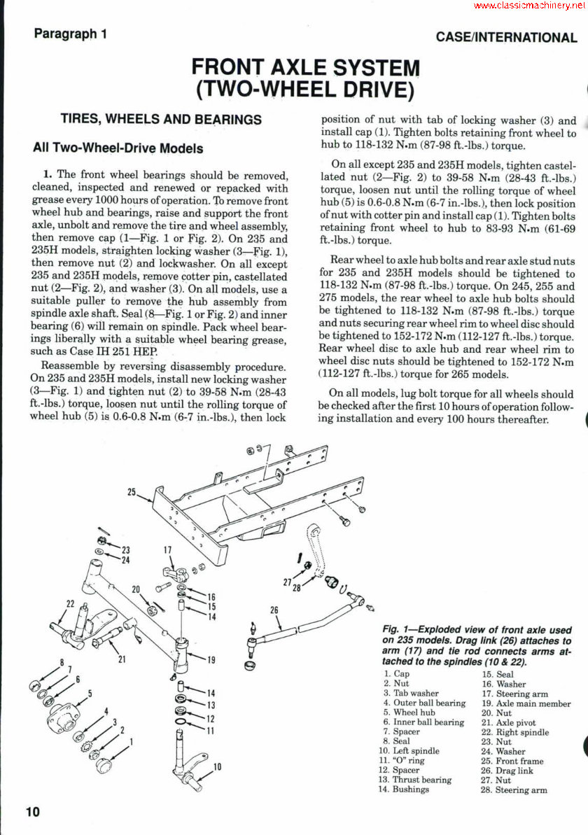 Case IH 235 Tractor Full Service Repair Manual preview img 6