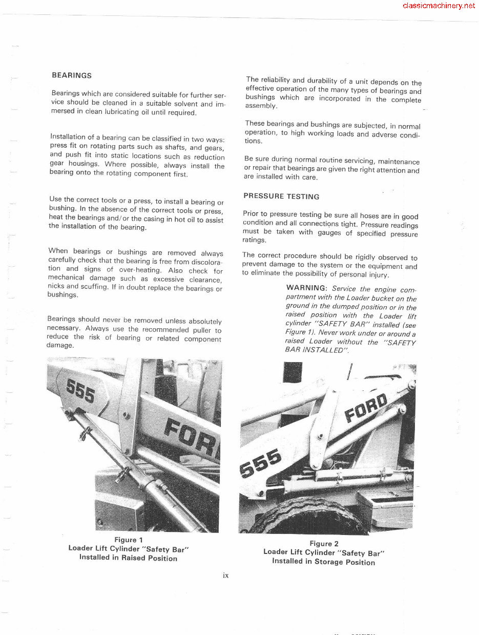 Ford 550 555 Service Repair Shop Manual Tractor Loader Backhoe TLB Workshop preview img 9