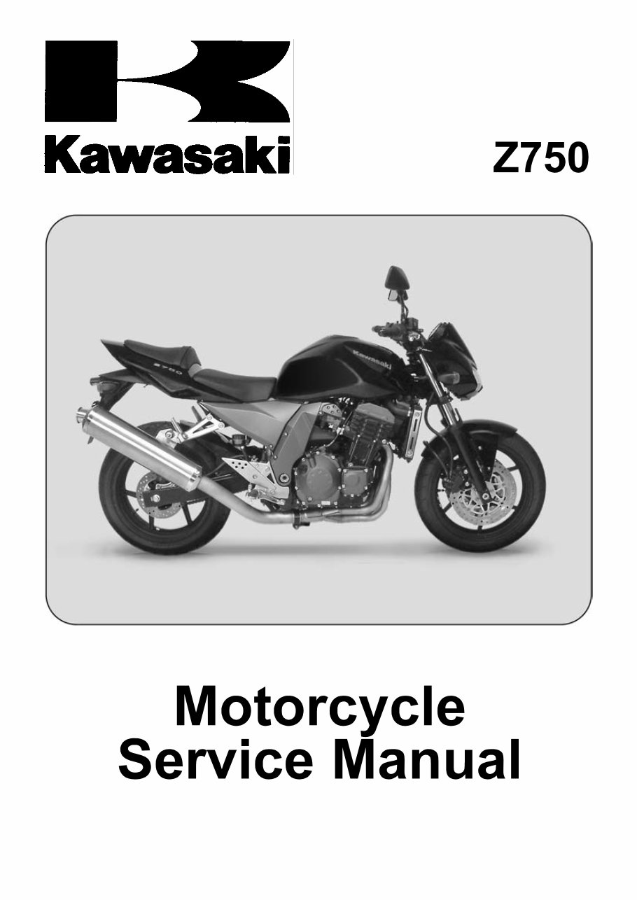 Kawasaki Z750 Service & Repair Workshop Manual preview img 1