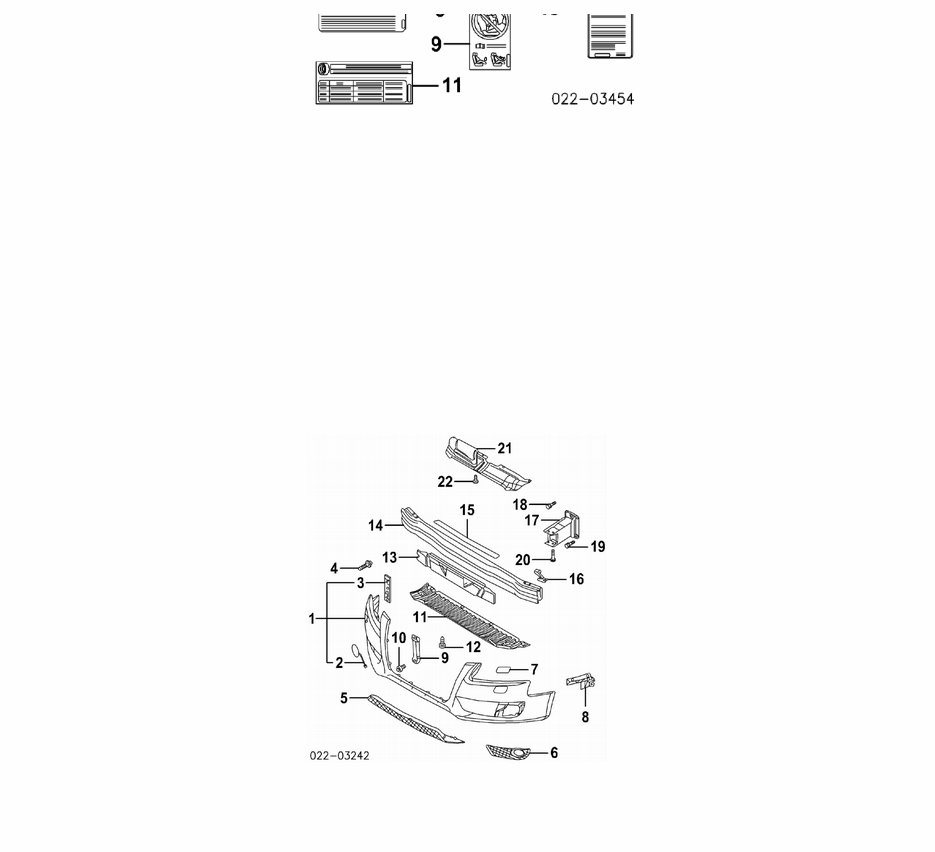2009 2011 AUDI A4 Parts LIST CATALOG