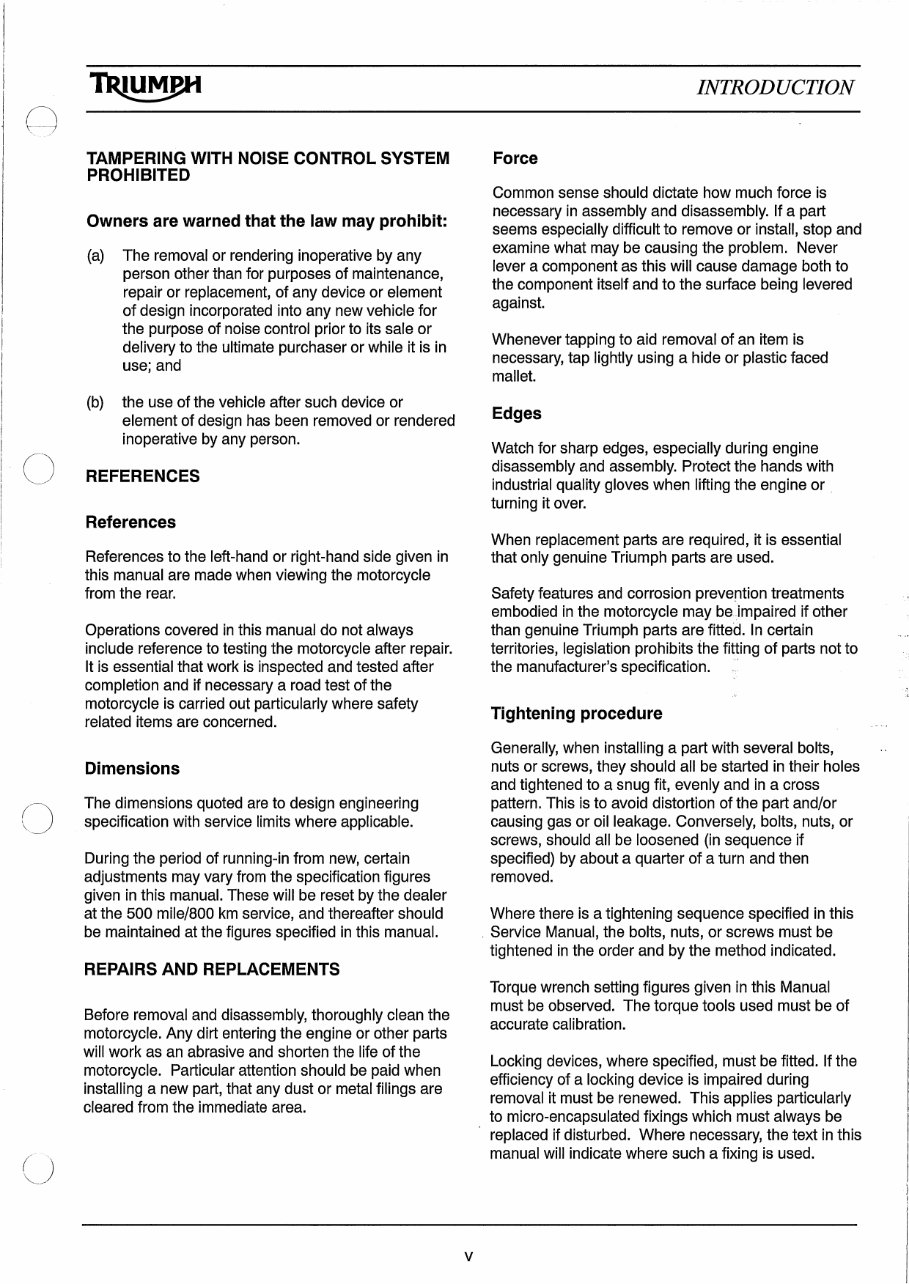 2005-2007 Triumph Speedmaster 865CC Service & Repair Manual preview img 5