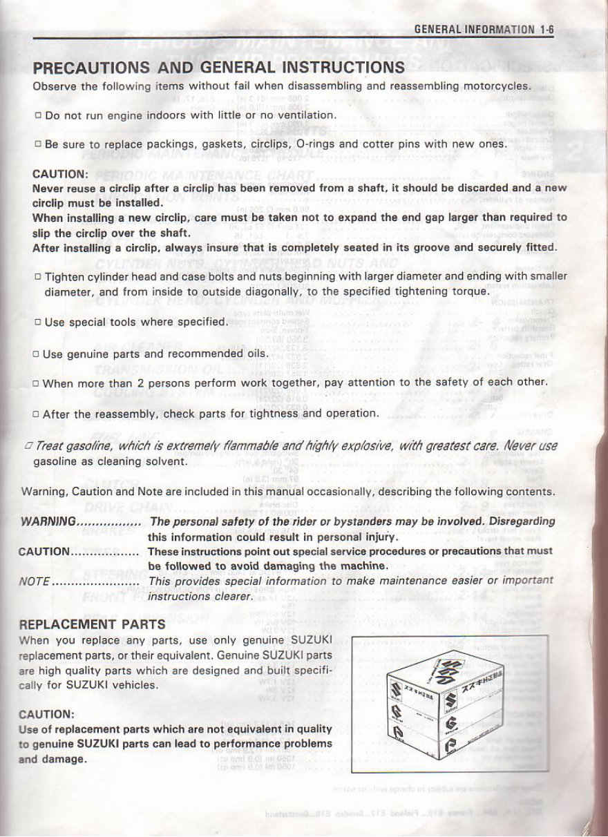 1985-1995 Suzuki RG125 Service & Repair Manual preview img 7