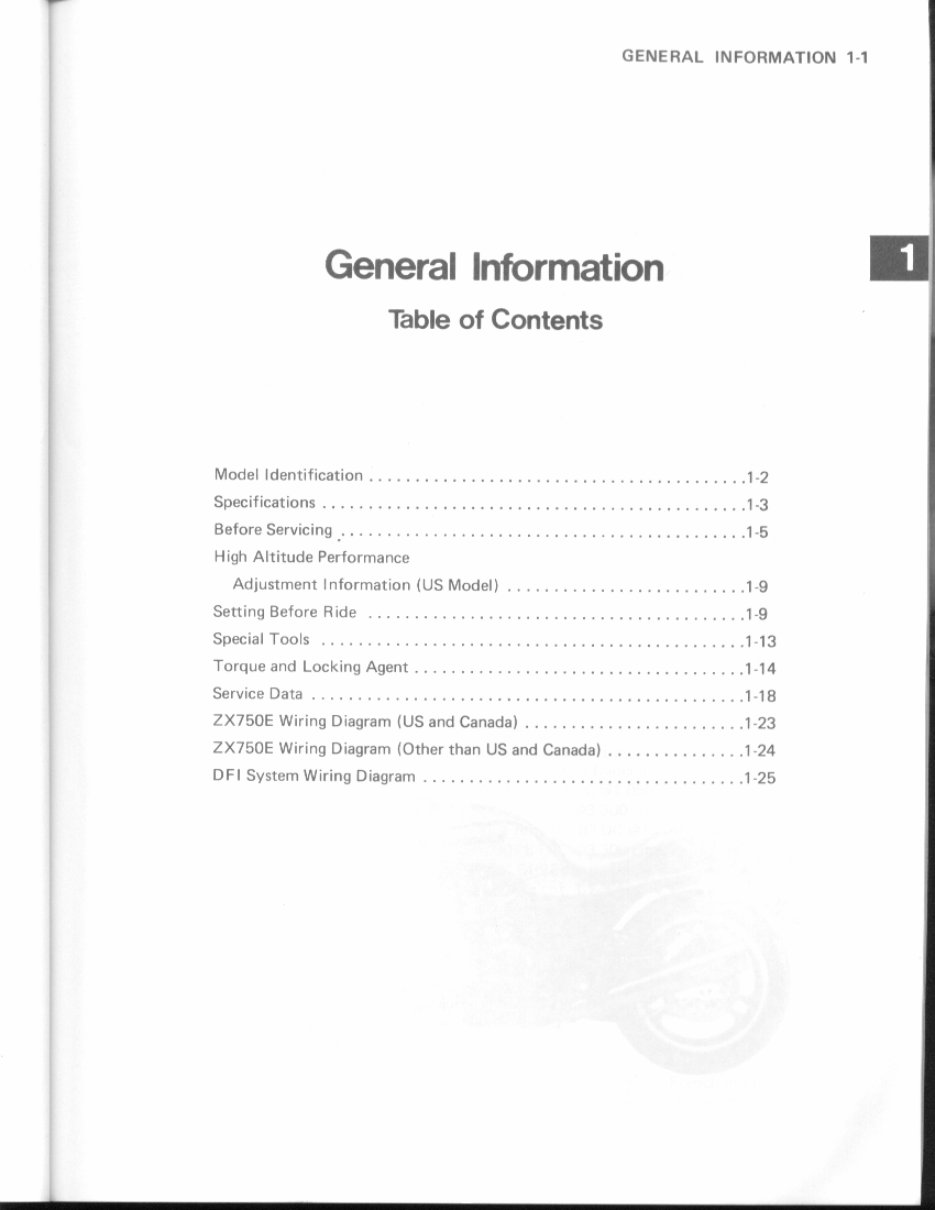 Kawasaki GPZ750 Turbo 1982 1983 1984 1985 Service Manual preview img 8