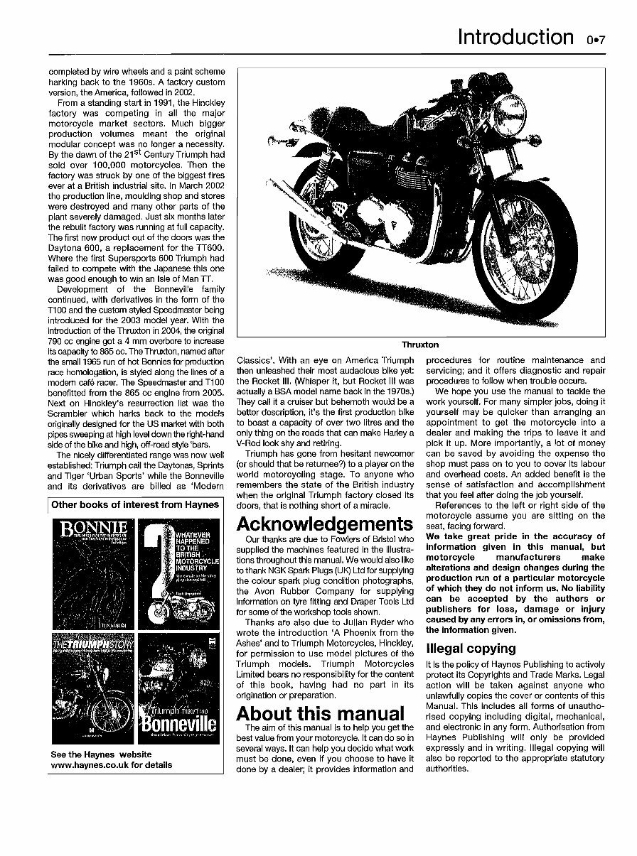 2002-2007 Triumph Speedmaster Motorcycle Service Repair Shop Manual - preview img 8