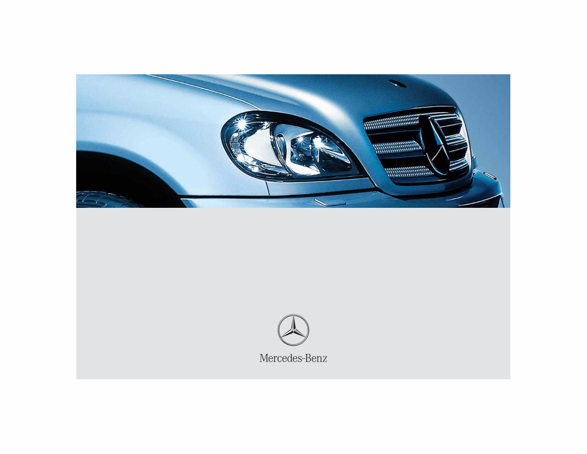 2005 Mercedes-Benz M-Class ML350 ML500 Owners Manual preview img 1