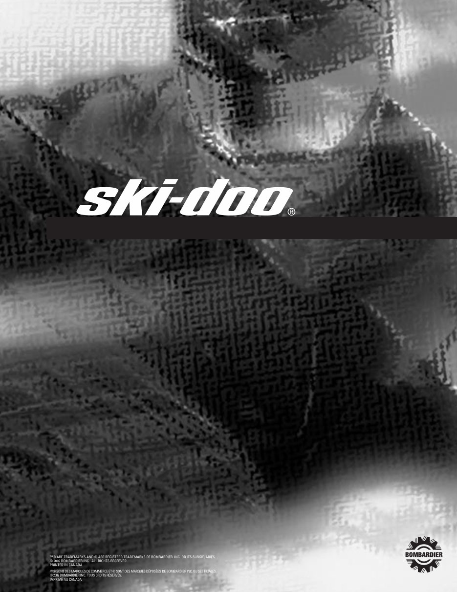 2003 Ski Doo Snowmobile Repair Manual preview img 1