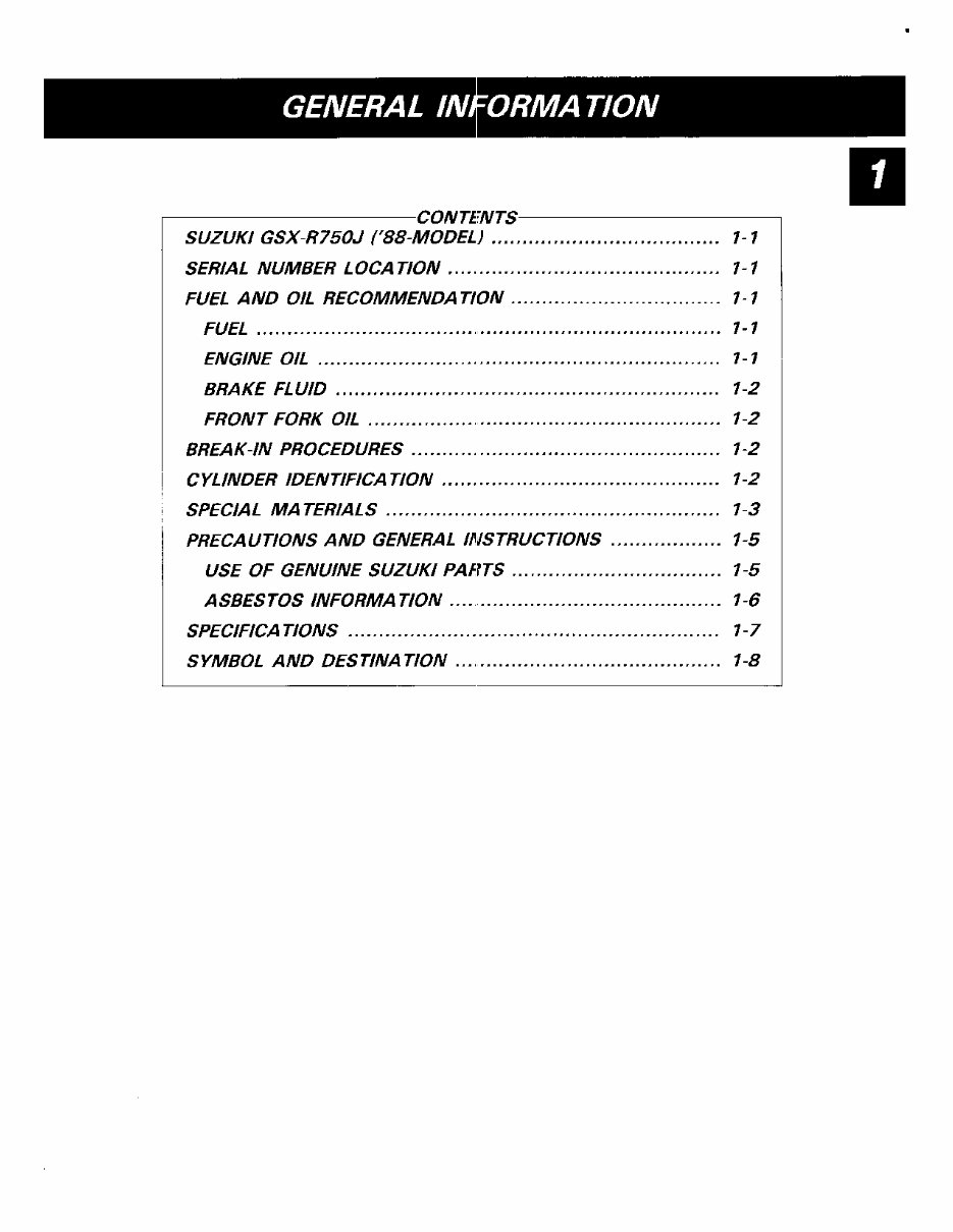 1991 Suzuki GSX R 750 Service & Repair Manual preview img 4