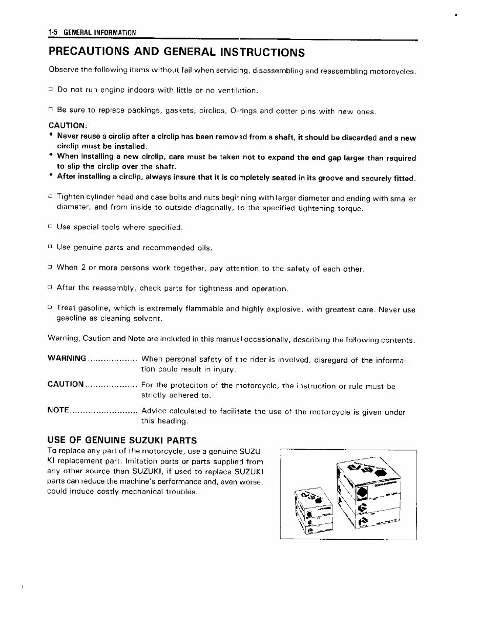 1991 Suzuki GSX R 750 Service & Repair Manual preview img 9