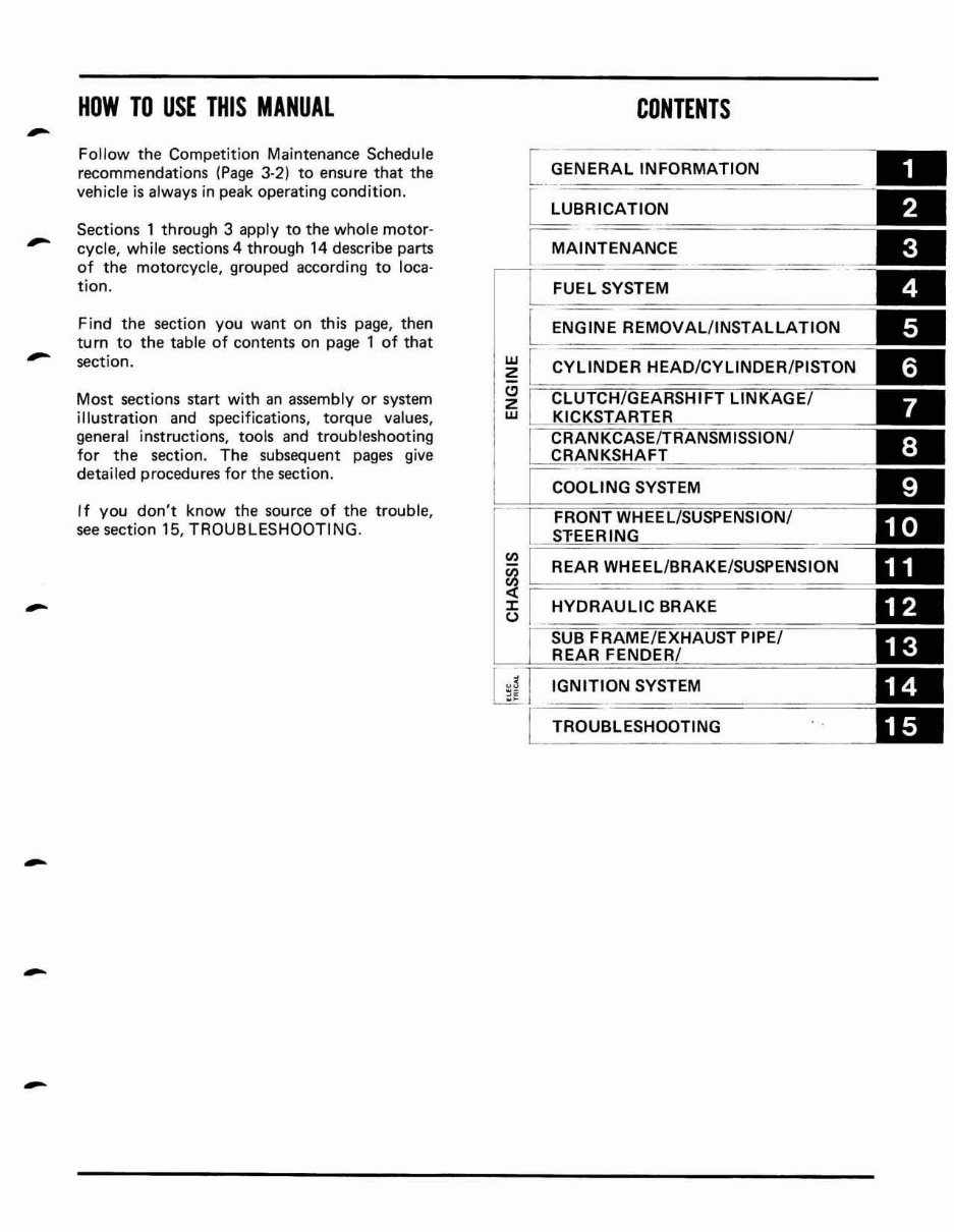 1985-1991 CR500R Service & Repair Manual preview img 2