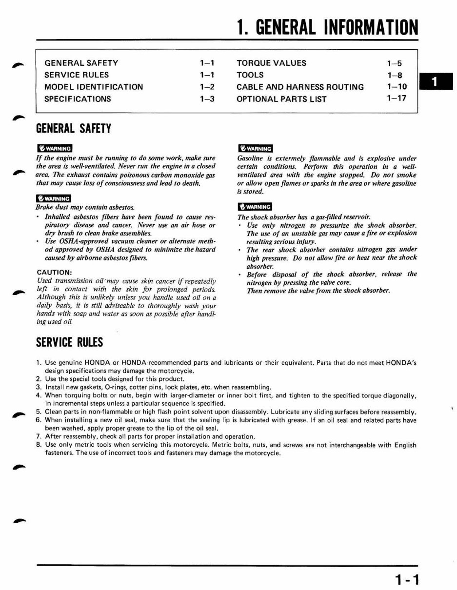 1985-1991 CR500R Service & Repair Manual preview img 3